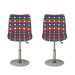 Scandinavian Christmas Pattern Print Bar Stool Covers