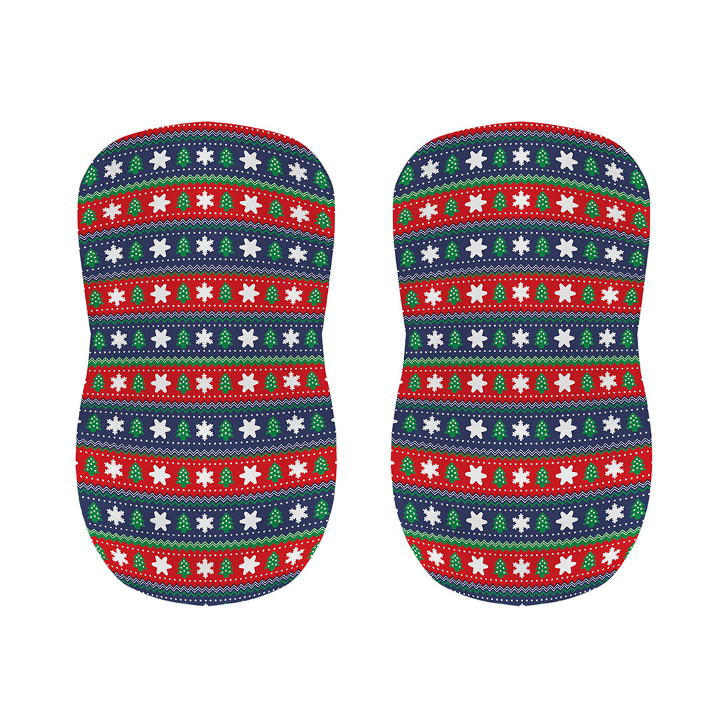 Scandinavian Christmas Pattern Print Bar Stool Covers