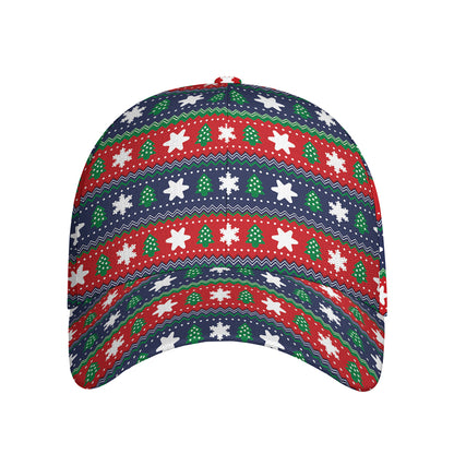 Scandinavian Christmas Pattern Print Baseball Cap