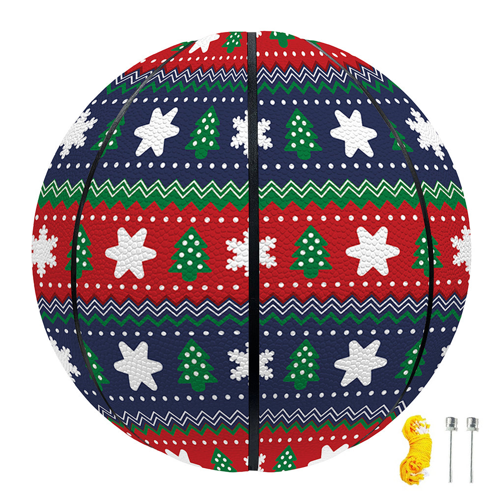 Scandinavian Christmas Pattern Print Basketball