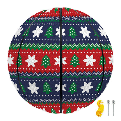 Scandinavian Christmas Pattern Print Basketball