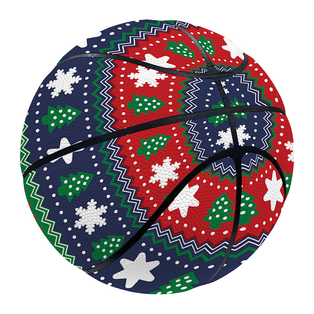 Scandinavian Christmas Pattern Print Basketball