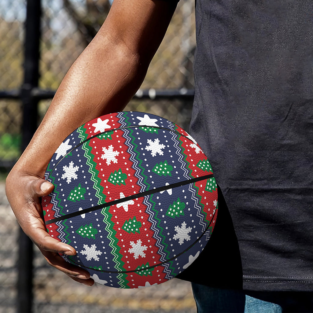 Scandinavian Christmas Pattern Print Basketball