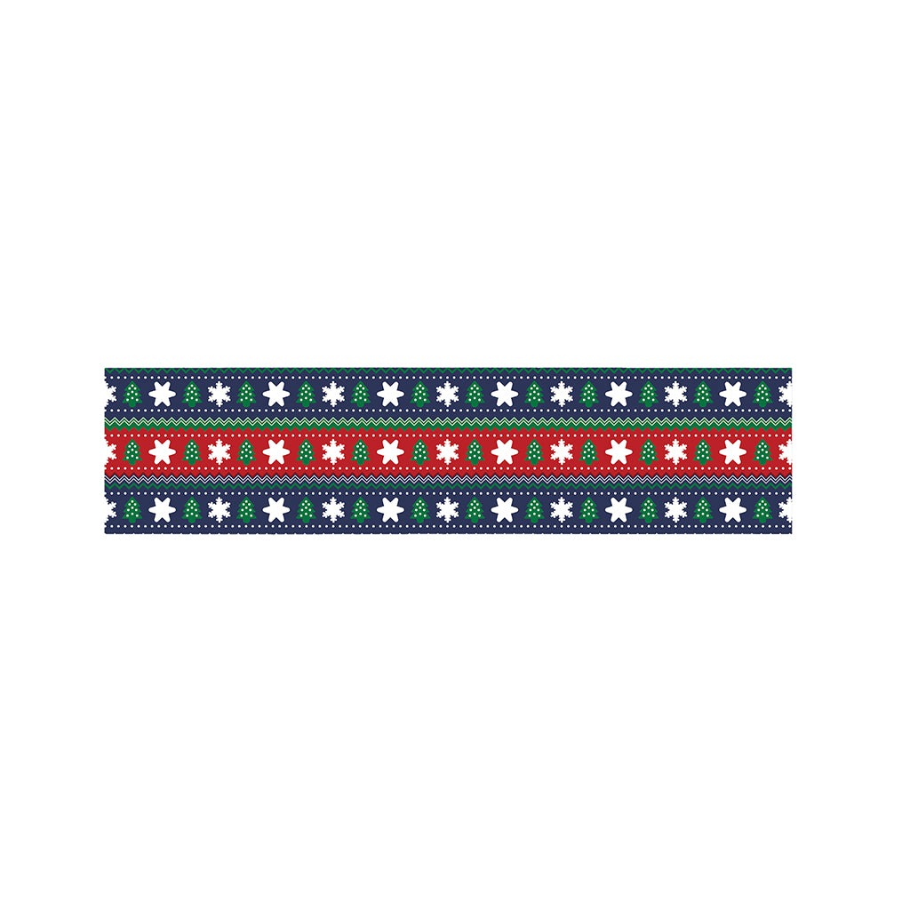 Scandinavian Christmas Pattern Print Bed Runner