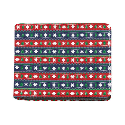 Scandinavian Christmas Pattern Print Bifold Wallet