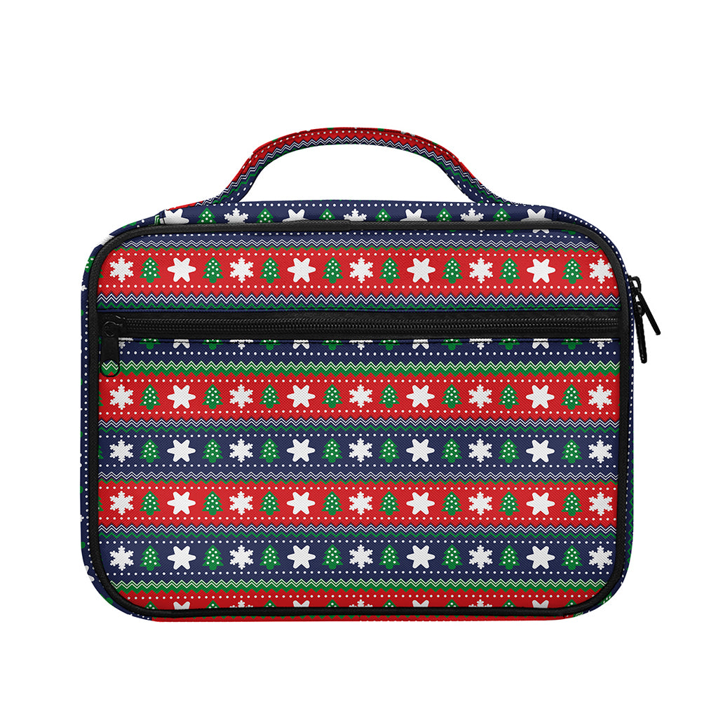 Scandinavian Christmas Pattern Print Briefcase Bible Bag