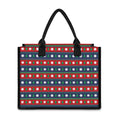 Scandinavian Christmas Pattern Print Canvas Tote Bag