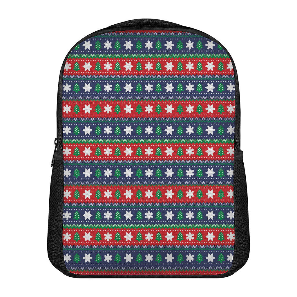 Scandinavian Christmas Pattern Print Casual Backpack