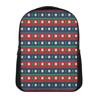Scandinavian Christmas Pattern Print Casual Backpack