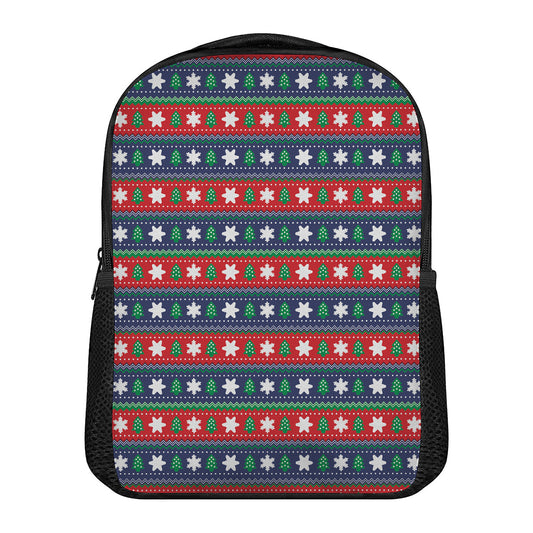 Scandinavian Christmas Pattern Print Casual Backpack