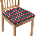 Scandinavian Christmas Pattern Print Chair Cushion Cover