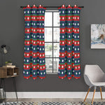 Scandinavian Christmas Pattern Print Curtain