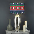 Scandinavian Christmas Pattern Print Drum Lamp Shade