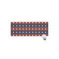 Scandinavian Christmas Pattern Print Extended Mouse Pad