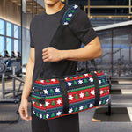 Scandinavian Christmas Pattern Print Gym Bag