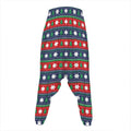 Scandinavian Christmas Pattern Print Hammer Pants