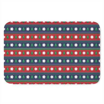 Scandinavian Christmas Pattern Print Indoor Door Mat