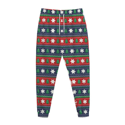 Scandinavian Christmas Pattern Print Jogger Pants