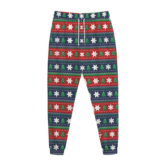 Scandinavian Christmas Pattern Print Jogger Pants