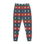 Scandinavian Christmas Pattern Print Jogger Pants