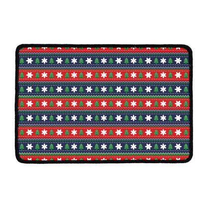 Scandinavian Christmas Pattern Print Kitchen Mat
