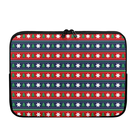 Scandinavian Christmas Pattern Print Laptop Sleeve