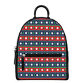 Scandinavian Christmas Pattern Print Leather Backpack