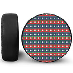 Scandinavian Christmas Pattern Print Leather Spare Tire Cover