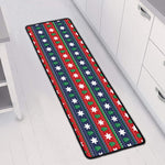 Scandinavian Christmas Pattern Print Long Kitchen Mat