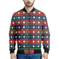 Scandinavian Christmas Pattern Print Men's Bomber Jacket