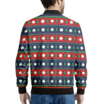 Scandinavian Christmas Pattern Print Men's Bomber Jacket