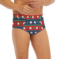 Scandinavian Christmas Pattern Print Men's Briefs