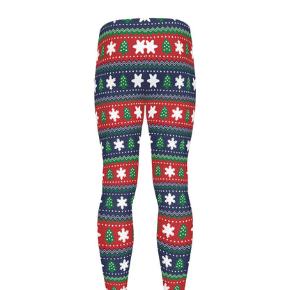 Scandinavian Christmas Pattern Print Men's leggings