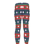 Scandinavian Christmas Pattern Print Men's leggings