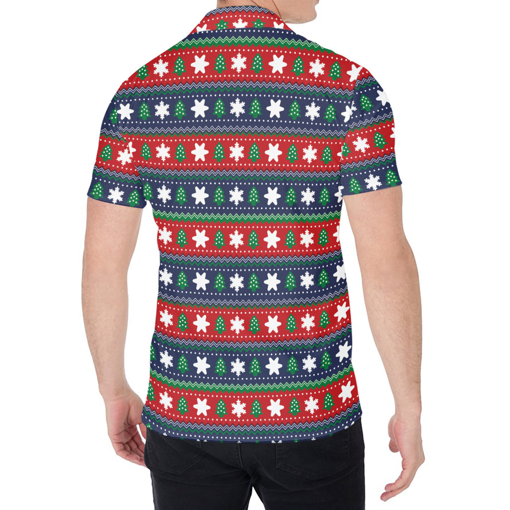 Scandinavian Christmas Pattern Print Men's Shirt