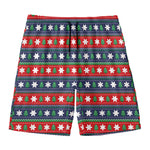 Scandinavian Christmas Pattern Print Men's Swim Trunks