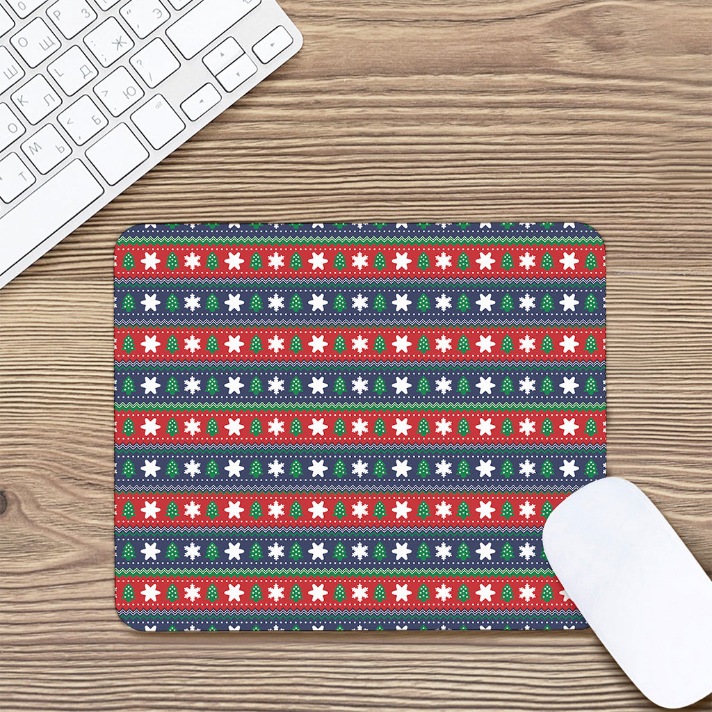 Scandinavian Christmas Pattern Print Mouse Pad