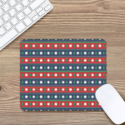 Scandinavian Christmas Pattern Print Mouse Pad