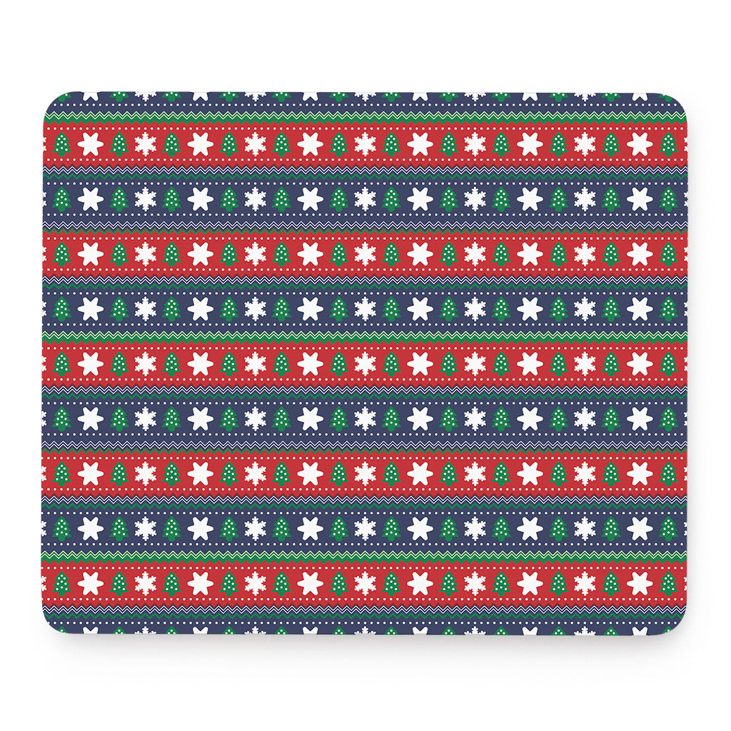 Scandinavian Christmas Pattern Print Mouse Pad