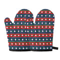 Scandinavian Christmas Pattern Print Oven Mitts