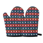 Scandinavian Christmas Pattern Print Oven Mitts