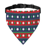 Scandinavian Christmas Pattern Print Over The Collar Dog Bandana
