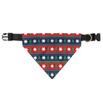 Scandinavian Christmas Pattern Print Over The Collar Dog Bandana