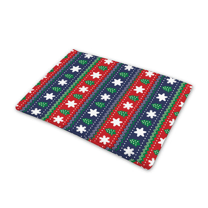 Scandinavian Christmas Pattern Print Pet Cooling Mat Cover