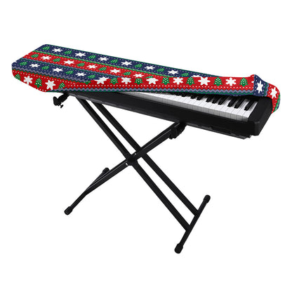 Scandinavian Christmas Pattern Print Piano Keyboard Cover