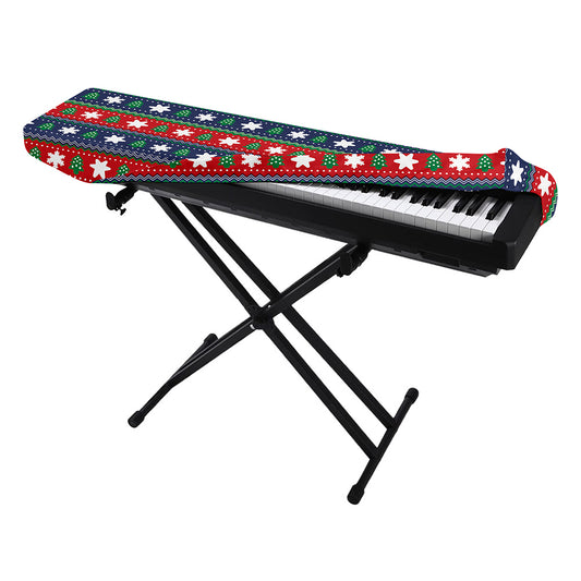 Scandinavian Christmas Pattern Print Piano Keyboard Cover