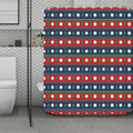 Scandinavian Christmas Pattern Print Polyester Shower Curtain