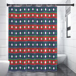 Scandinavian Christmas Pattern Print Premium Shower Curtain
