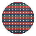 Scandinavian Christmas Pattern Print Round Blanket