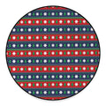 Scandinavian Christmas Pattern Print Round Floor Mat